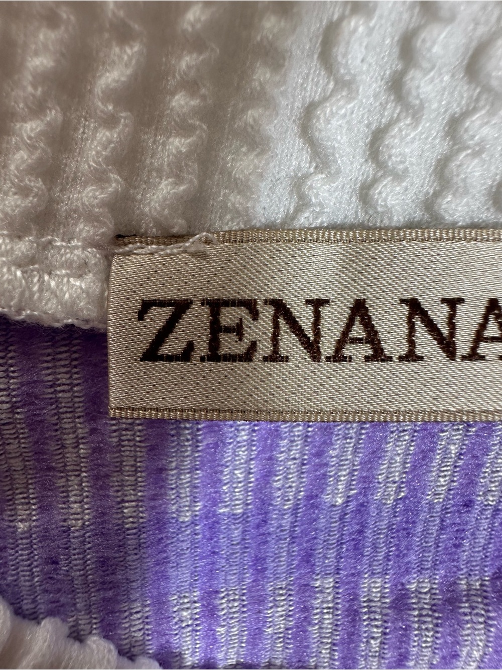 Zenana Raised Rib Striped Pullover & Wide Leg Pants Set Women’s Lavender - Picture 10 of 11